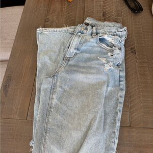 American Eagle Outfitters Light Blue Distressed Jeans